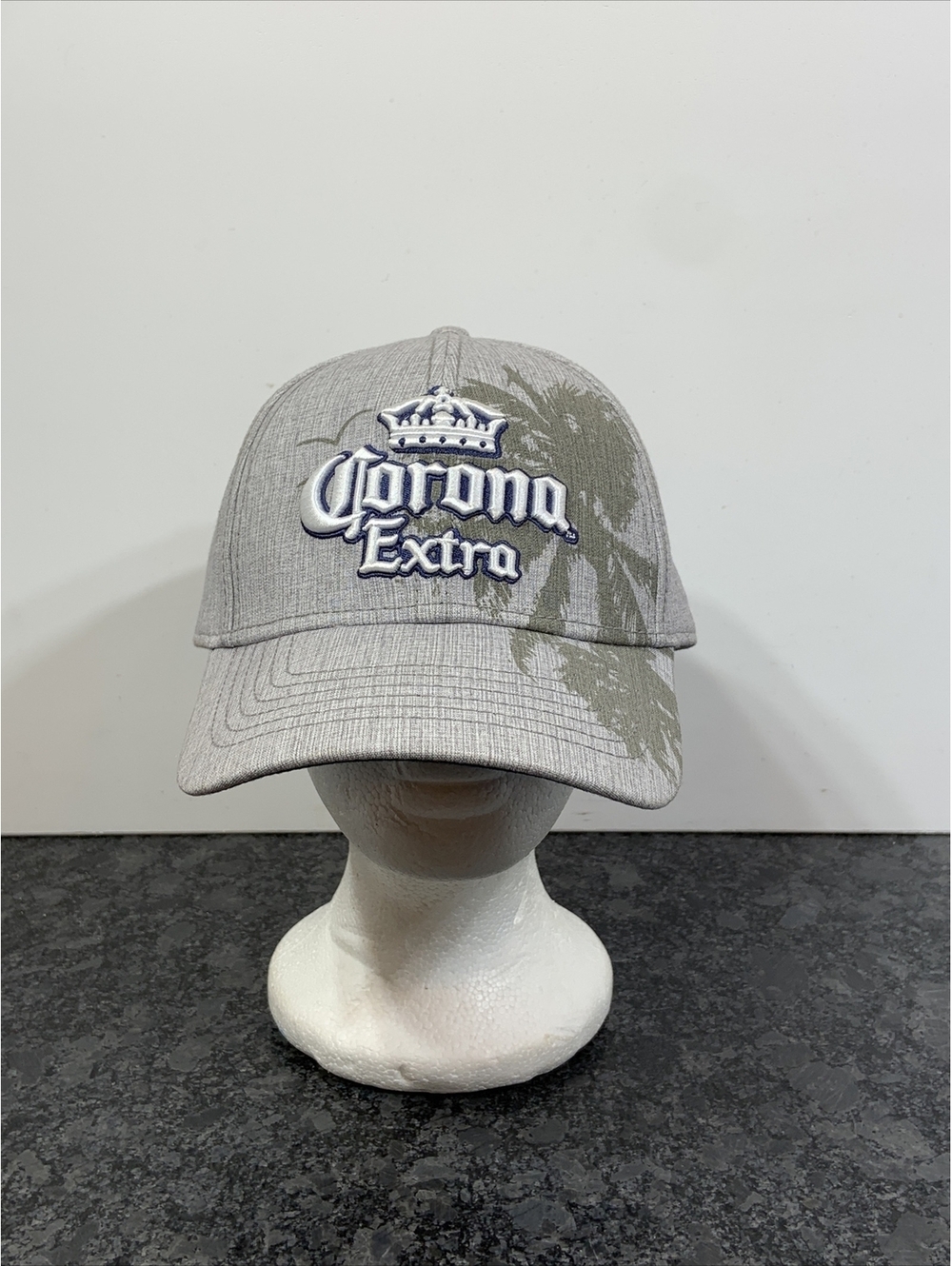 Corona Extra Gray Palm Tree Beer Adjustable Snapback Baseball Hat Cap OSFM MINT